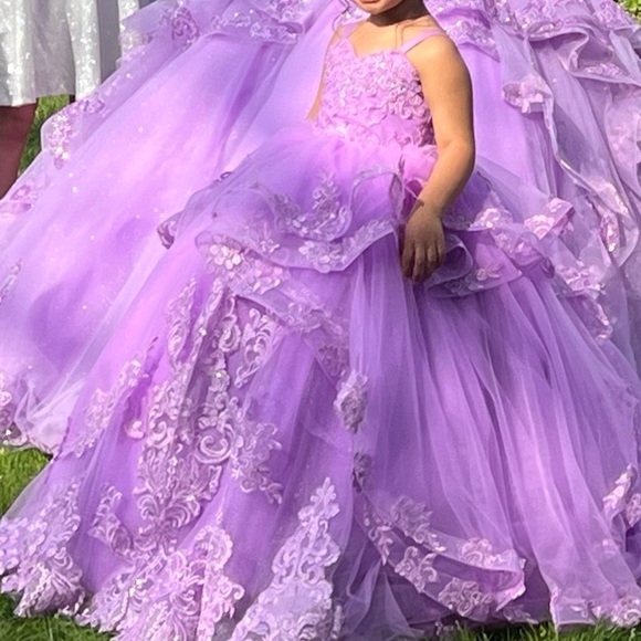 Custom Made Mini quinceañera (princess) dress. - Picture 2 of 4